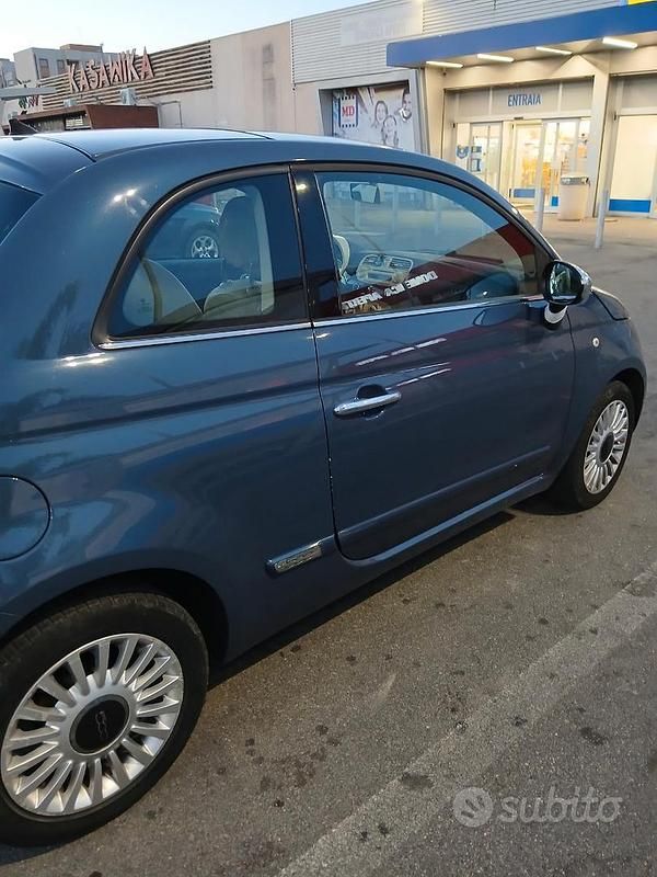 Usata Fiat 500 95 CV (69 kW) 2013 Blu Utilitaria