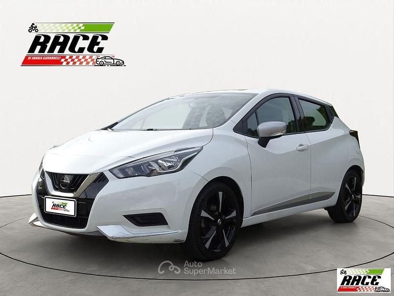 Bianco Usata 2018 Nissan Micra Acenta Tre volumi | 9300 € (Buon prezzo) - Immagine 1/4