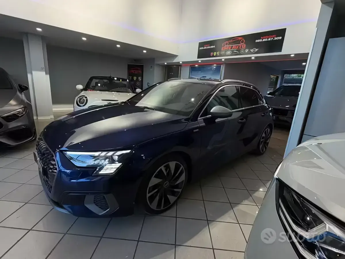 Usata Audi A3 S-Line 150 CV (110 kW) 2021 Blu Berlina