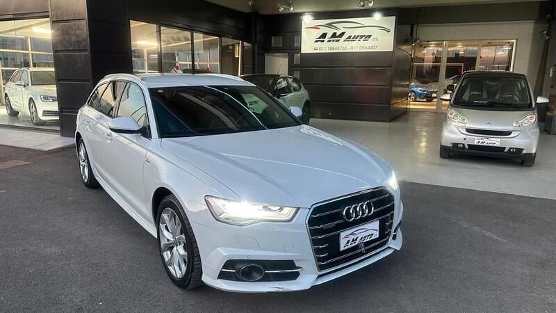 Usata Audi A6 190 CV (139 kW) 2018 Bianco metallizzato Station wagon