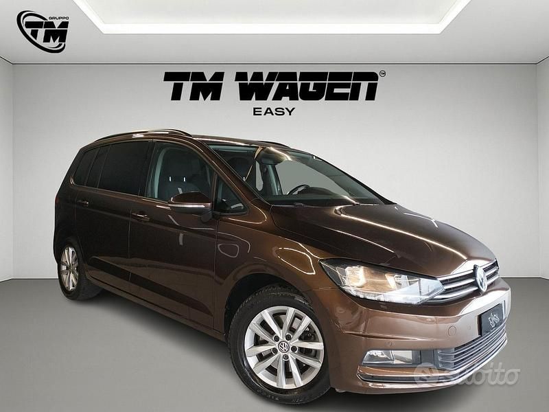 Usata VW Touran Comfortline 150 CV (110 kW) 2017 Marrone Monovolume