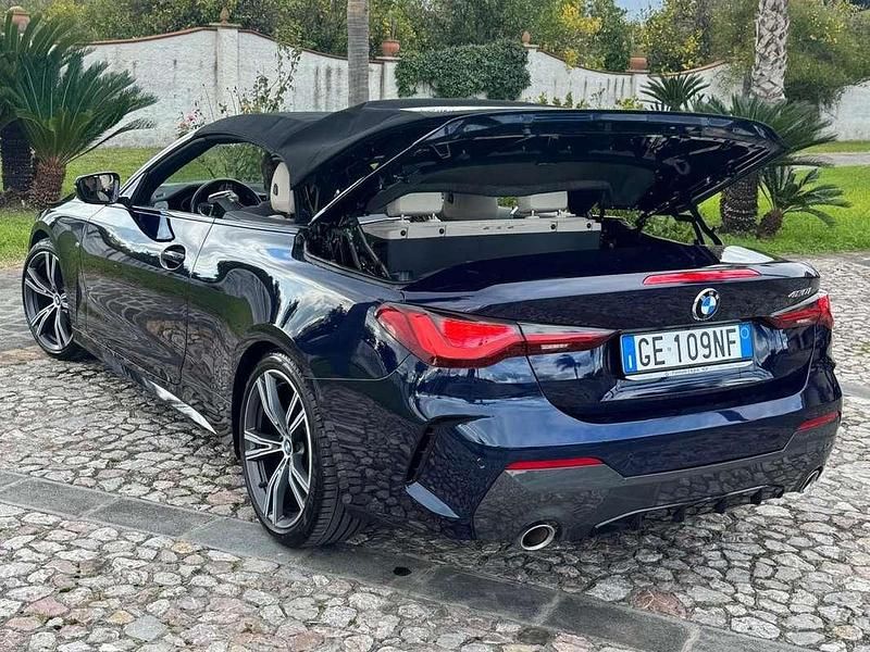 Usata BMW 420 Sport Line 184 CV (135 kW) 2021 Blu/azzurro Cabrio