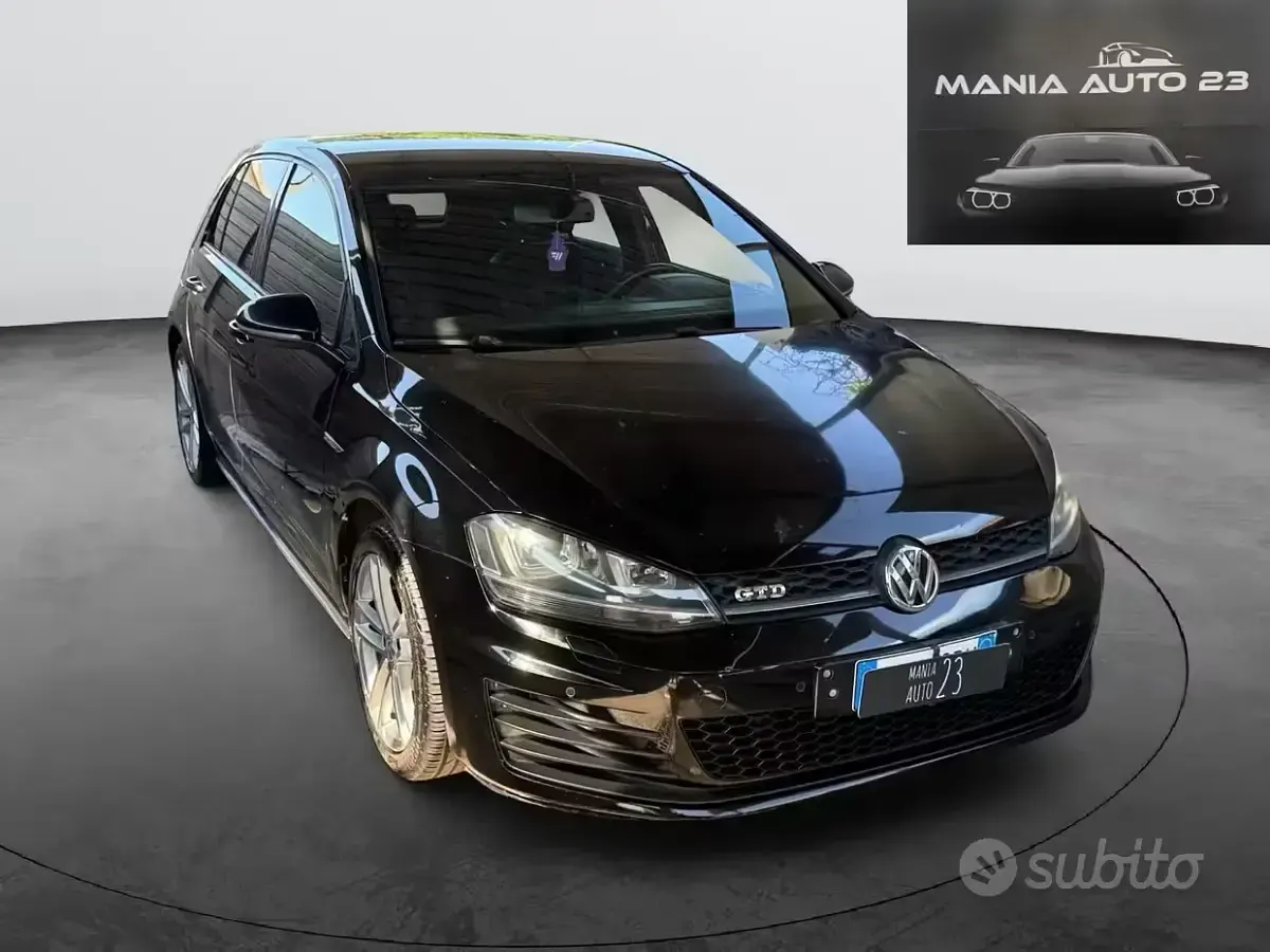 Usata VW Golf VII GTD 184 CV (135 kW) 2017 Nero Berlina