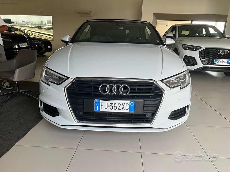 Usata Audi A3 Cabriolet Design 116 CV (85 kW) 2017 Bianco Cabrio