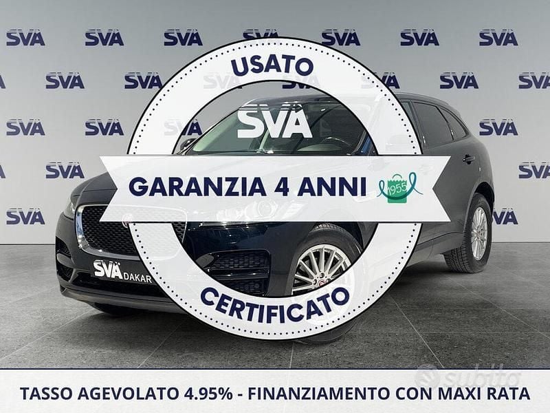 Usata Jaguar F-Pace Pure 180 CV (132 kW) 2017 Nero SUV
