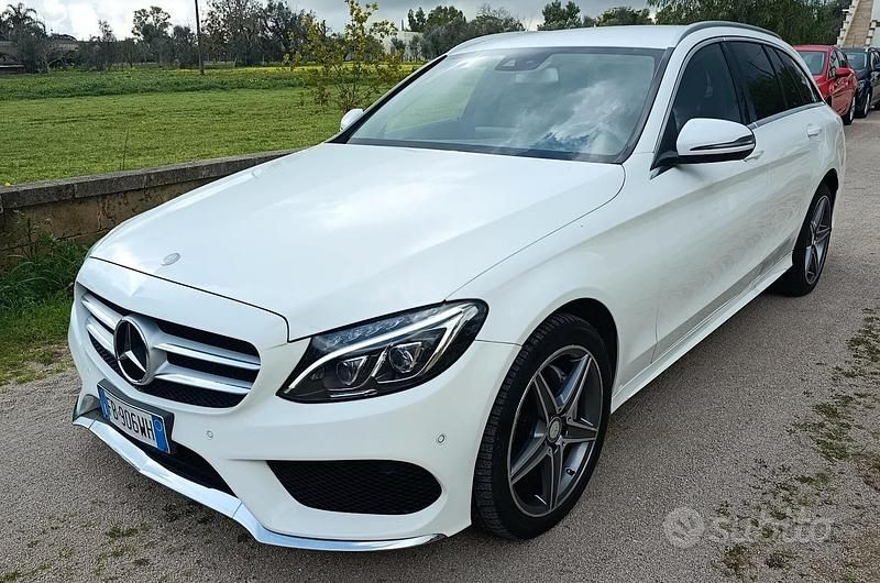 Usata Mercedes C220 Premium 170 CV (125 kW) 2016 Bianco Station wagon