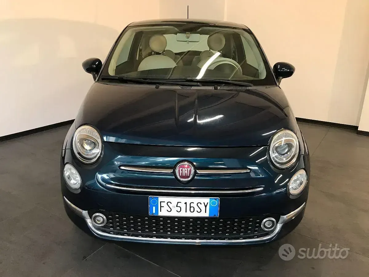 Usata Fiat 500 Lounge 69 CV (50 kW) 2018 Blu Berlina