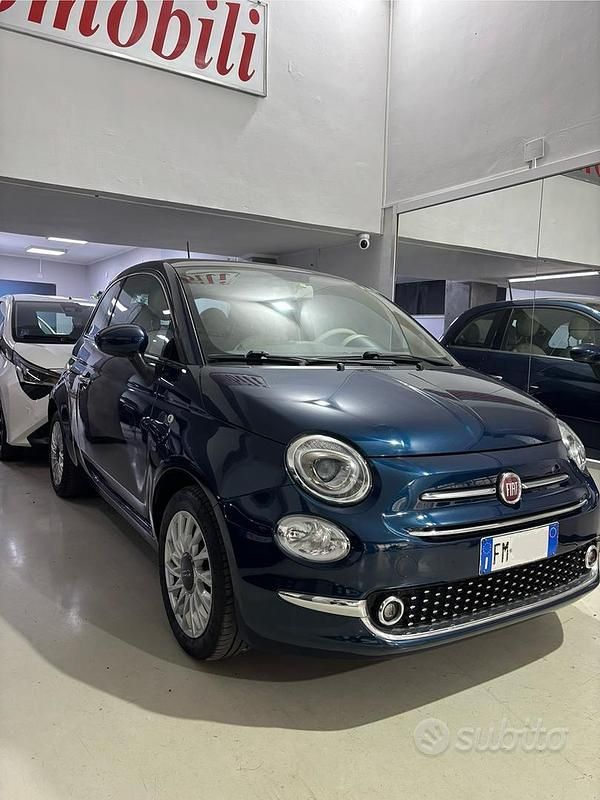 Usata Fiat 500 69 CV (50 kW) 2017 Blu Berlina