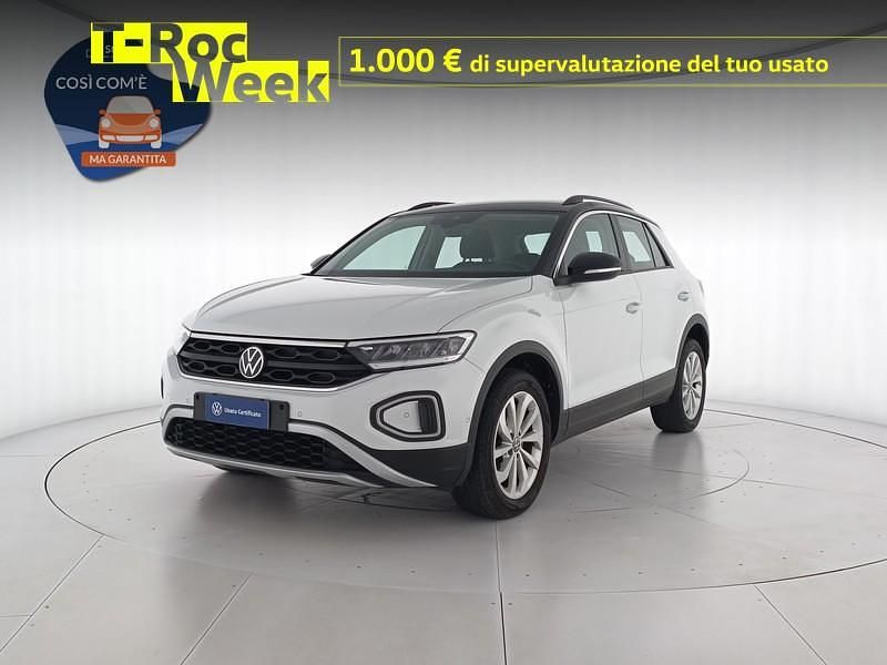 Usata VW T-Roc Life 110 CV (80 kW) 2022 Pure white deep black perlato SUV