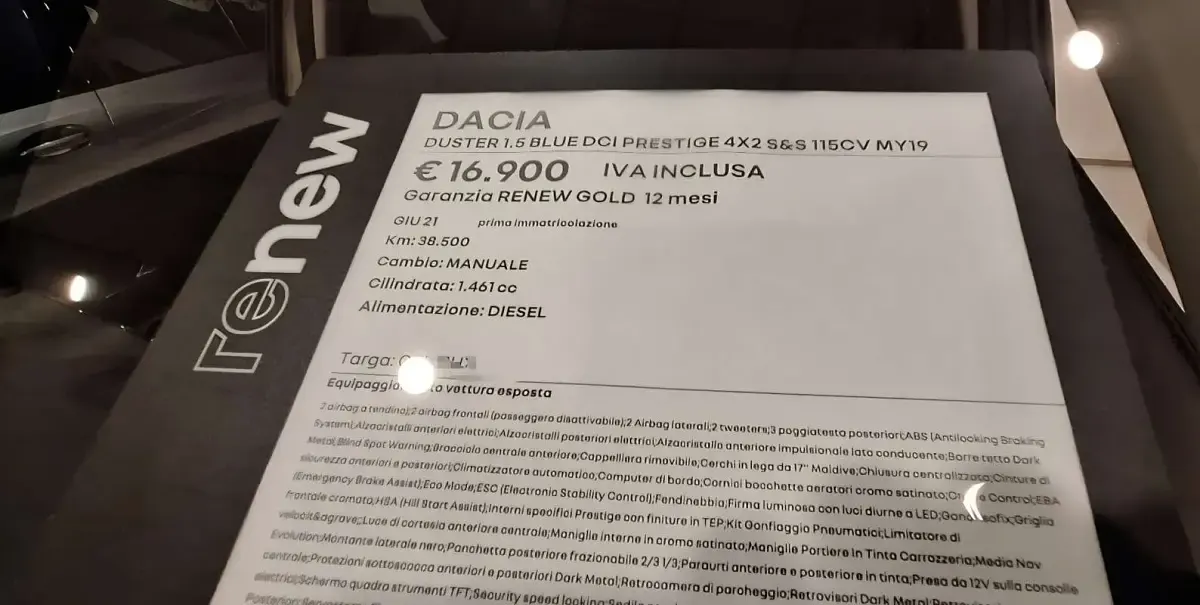 Usata Dacia Duster Prestige 116 CV (85 kW) 2021 SUV