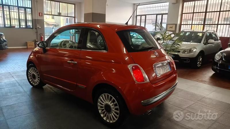 Usata Fiat 500 Lounge 69 CV (50 kW) 2008 Arancione Berlina