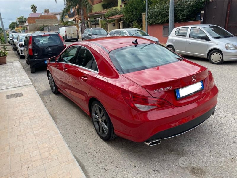 Usata Mercedes CLA180 109 CV (80 kW) 2015 Rosso Berlina