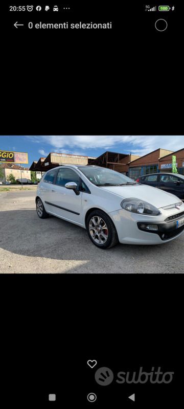 Usata Fiat Punto Evo Sport 95 CV (69 kW) 2010 Grigio Utilitaria