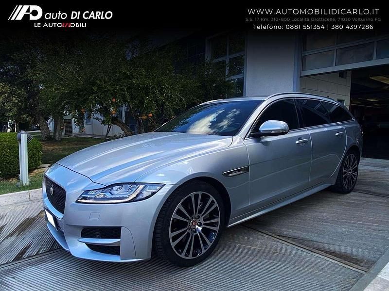 Argento Usata 2018 Jaguar XF Sportbrake R-Sport Station wagon | 24.000 € (Cara) - Immagine 1/4