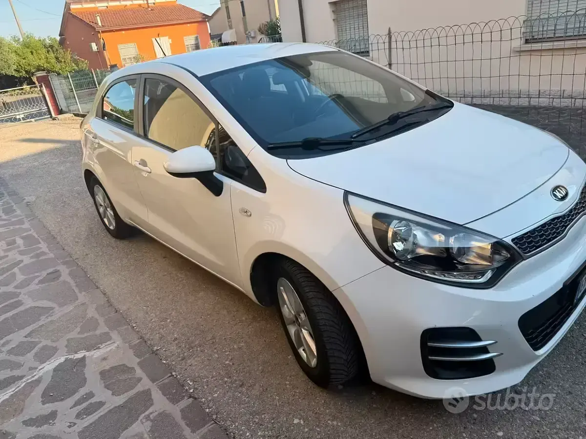 Usata Kia Rio Active 75 CV (55 kW) 2015 Bianco Utilitaria