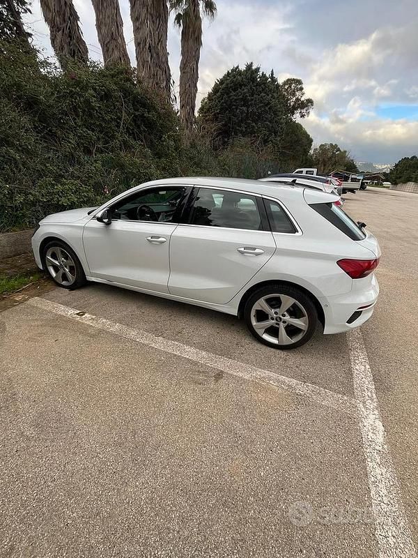 Usata Audi A3 Advanced 116 CV (85 kW) 2021 Bianco Berlina