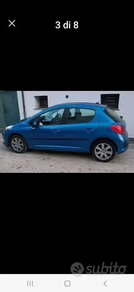 Usata Peugeot 207 90 CV (66 kW) 2018 Blu Berlina
