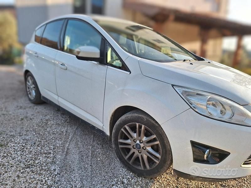 Usata Ford C-MAX Titanium 115 CV (84 kW) 2014 Bianco Monovolume