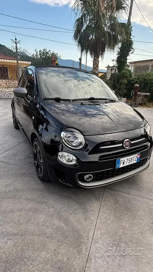 Usata Fiat 500 69 CV (50 kW) 2019 Nero Cabrio