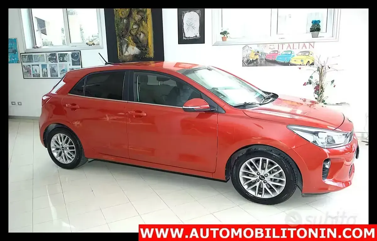 Usata Kia Rio 82 CV (60 kW) 2018 Rosso Berlina