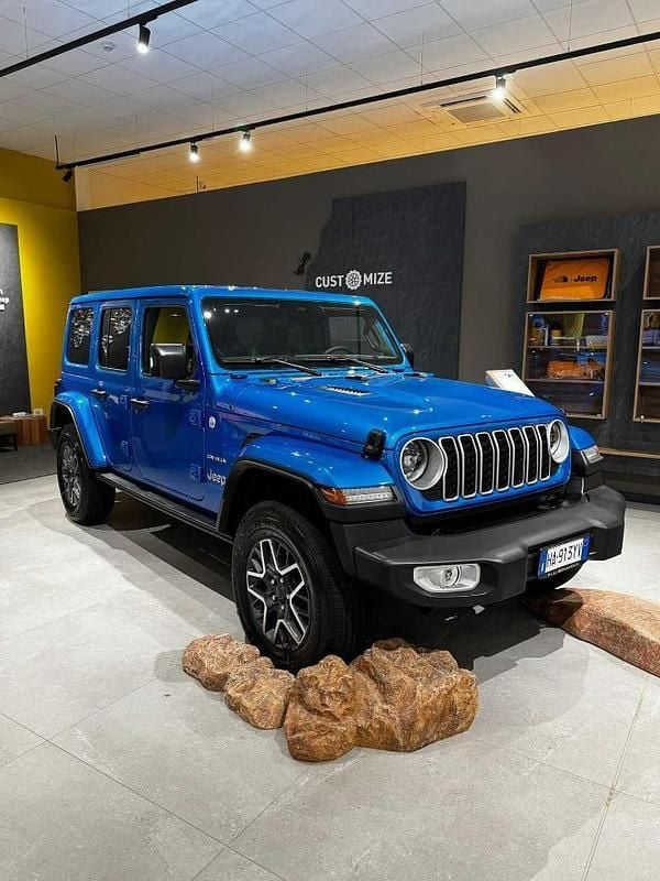 Nuova Jeep Wrangler Unlimited Sahara 272 CV (200 kW) 2025 Blu SUV