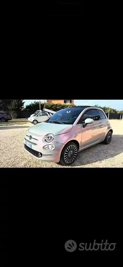 Usata Fiat 500 69 CV (50 kW) 2016 Bianco Cabrio
