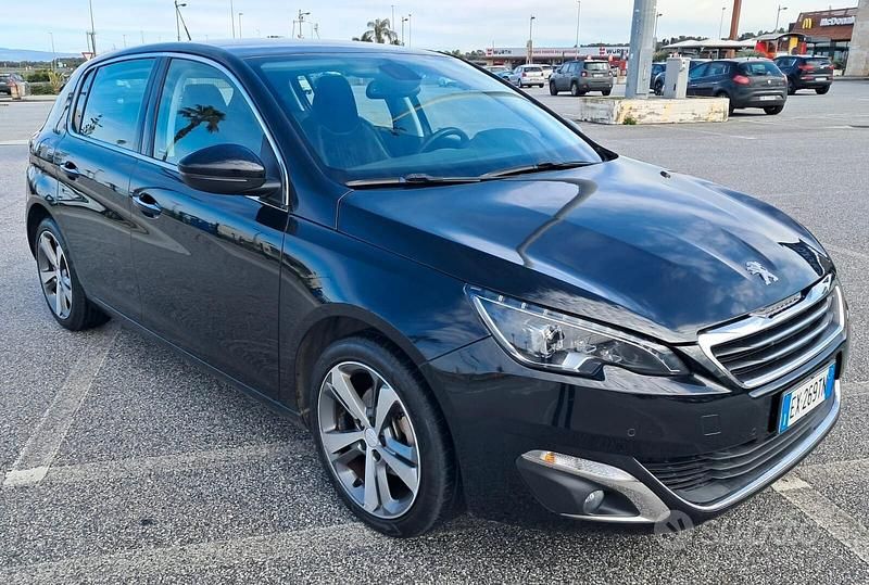 Usata Peugeot 308 GT-line 115 CV (84 kW) 2015 Nero Berlina