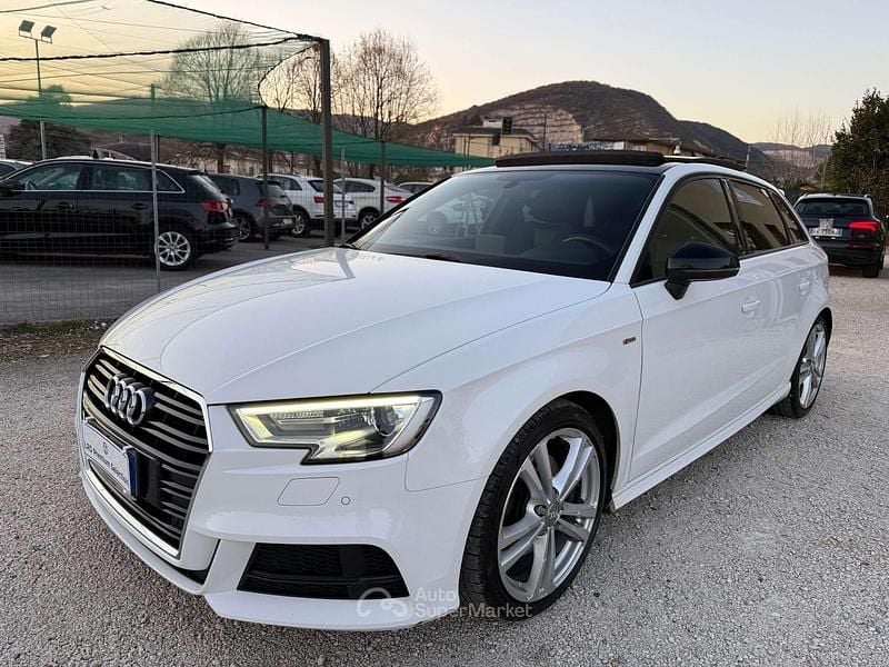 Usata Audi A3 Sport 184 CV (135 kW) 2017 Bianco Berlina