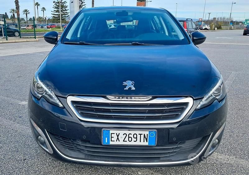Usata Peugeot 308 GT-line 115 CV (84 kW) 2015 Nero Berlina