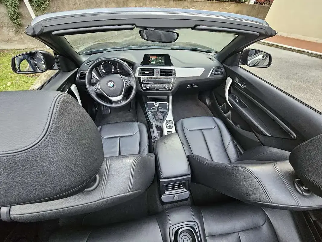 Usata BMW 218 Advantage 150 CV (110 kW) 2018 Nero Cabrio