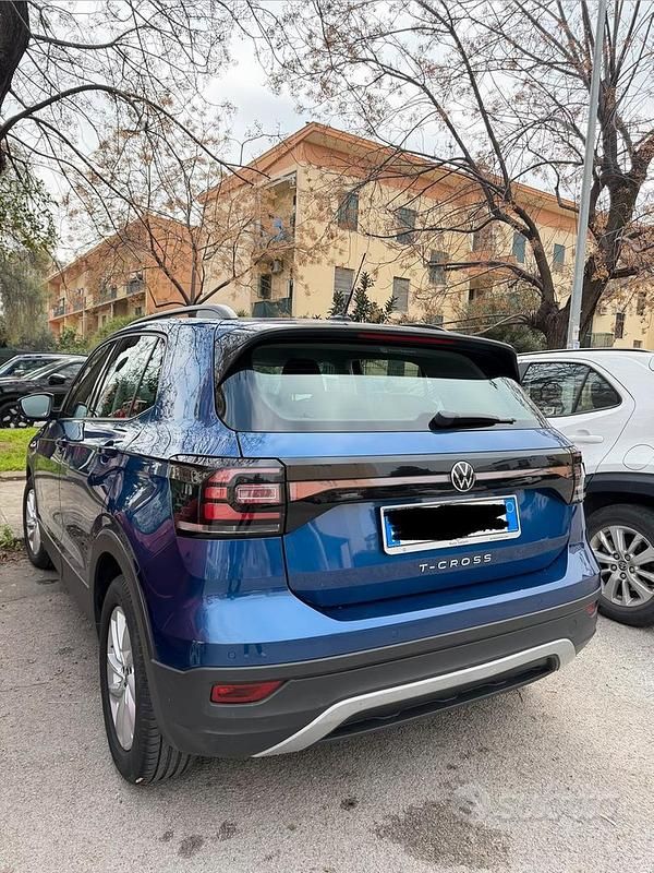 Usata VW T-Cross 110 CV (80 kW) 2020 Blu SUV