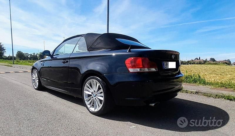 Usata BMW 120 Cabriolet 177 CV (130 kW) 2010 Nero Cabrio