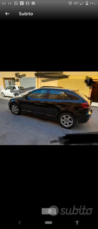 Usata Audi A3 90 CV (66 kW) 2012 Nero Coupé