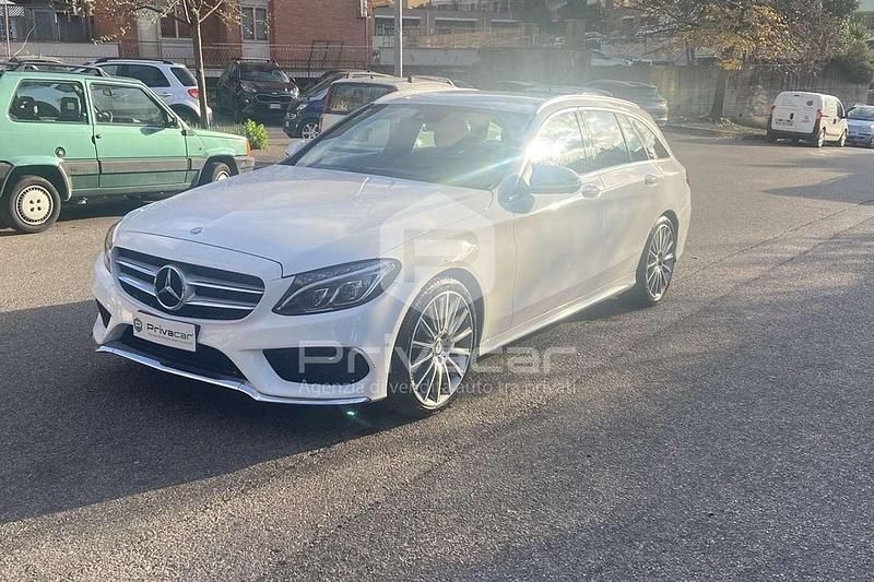 Bianco Usata 2016 Mercedes C220 Premium Station wagon | 17.500 € (Buon prezzo) - Immagine 1/4
