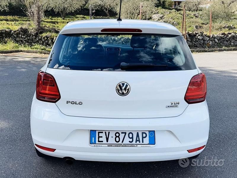 Usata VW Polo 90 CV (66 kW) 2014 Bianco Berlina