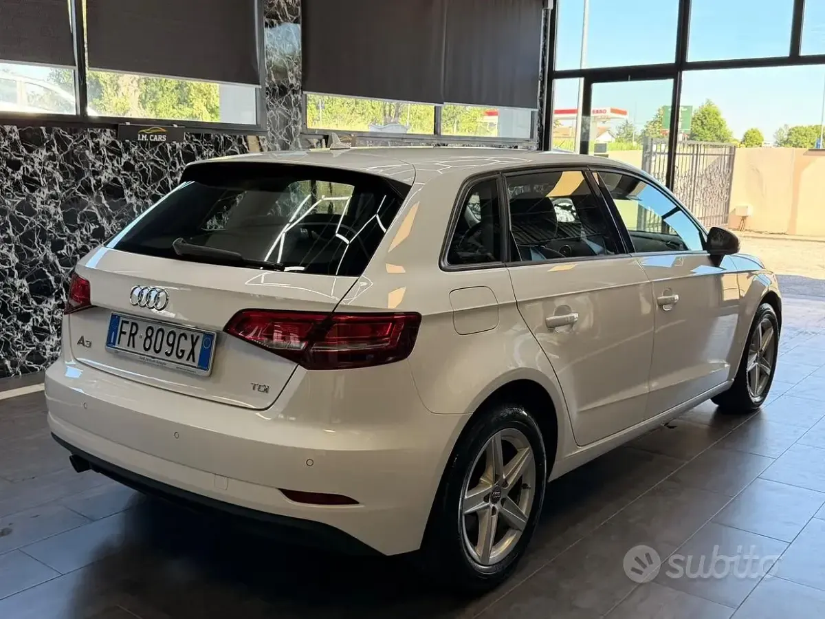 Usata Audi A3 Sport 116 CV (85 kW) 2018 Bianco Berlina