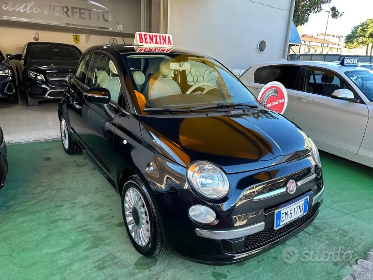 Usata Fiat 500 Lounge 69 CV (50 kW) 2012 Nero Berlina