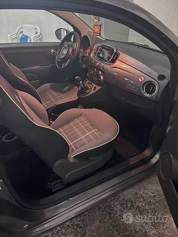 Usata Fiat 500 Lounge 69 CV (50 kW) 2017 Grigio Utilitaria