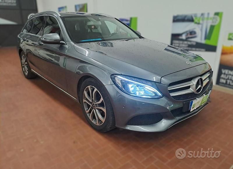 Usata Mercedes C200 Business 136 CV (100 kW) 2018 Grigio Station wagon