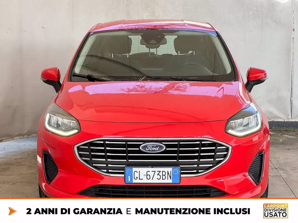 Usata Ford Fiesta Titanium 125 CV (91 kW) 2022 Rosso Utilitaria