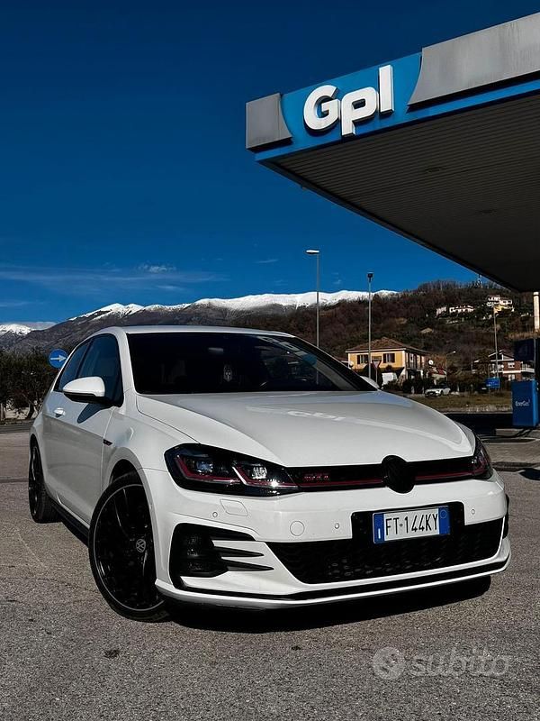 Usata VW Golf GTI 245 CV (180 kW) 2018 Bianco Coupé