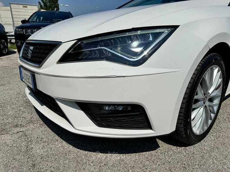 Usata Seat Leon ST Style 116 CV (85 kW) 2020 Bianco Station wagon