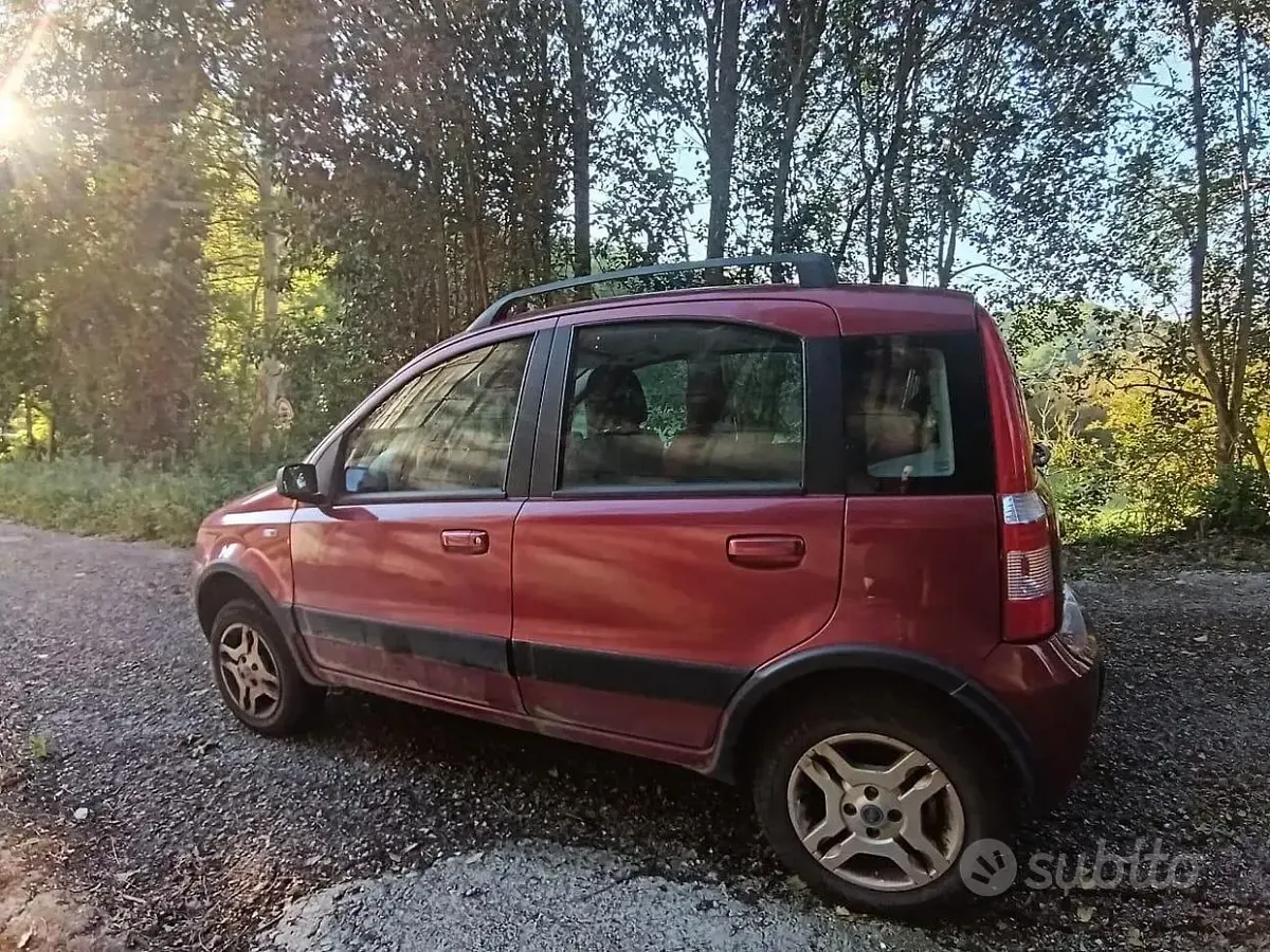 Usata Fiat Panda 4x4 69 CV (50 kW) 2005 Rosso Utilitaria