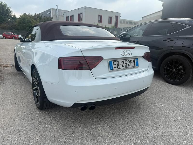 Usata Audi A5 Cabriolet 177 CV (130 kW) 2013 Bianco Cabrio
