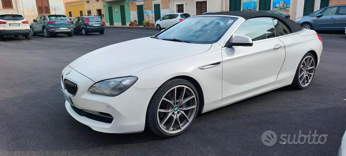 Usata BMW 640 Cabriolet 313 CV (230 kW) 2012 Bianco Cabrio
