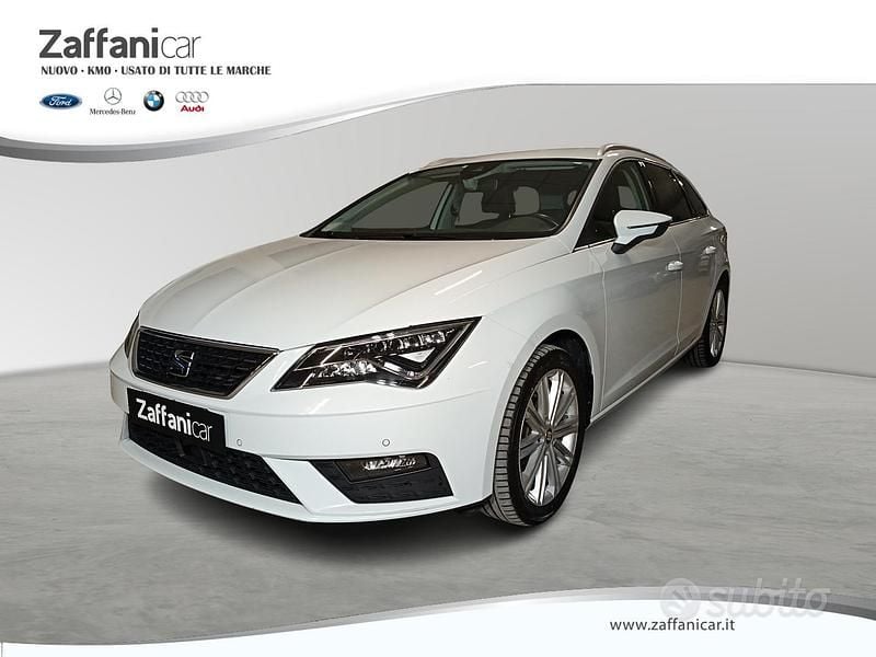 Usata Seat Leon ST XCELLENCE 131 CV (96 kW) 2020 Bianco Station wagon