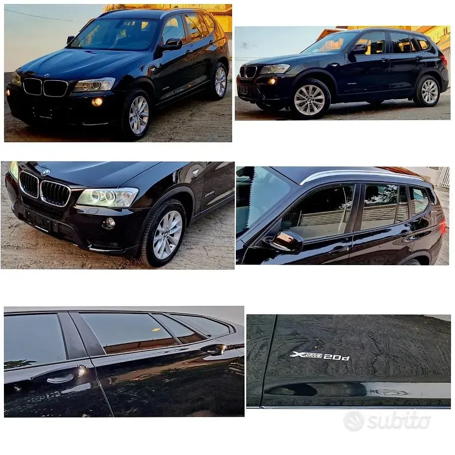 Usata BMW X3 Efficient Dynamics 184 CV (135 kW) 2012 Nero SUV