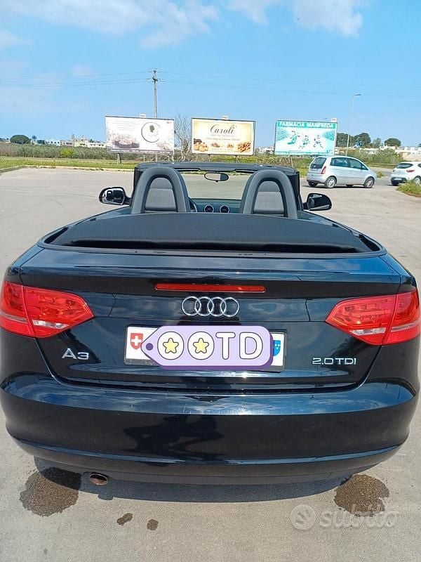 Usata Audi A3 Cabriolet 140 CV (102 kW) 2010 Nero Cabrio