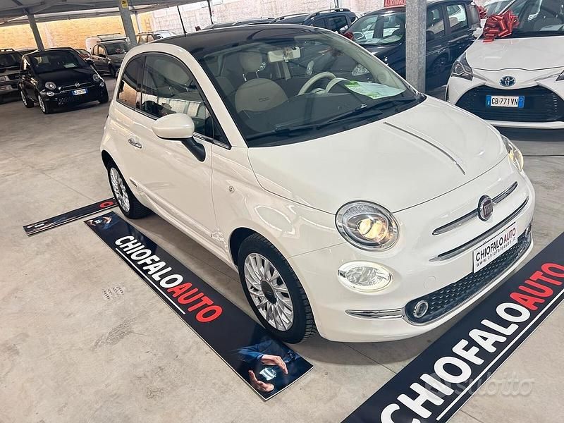 Usata Fiat 500 Lounge 69 CV (50 kW) 2019 Bianco Utilitaria