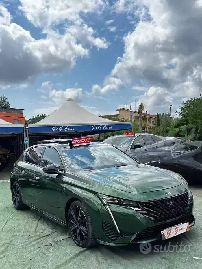 Usata Peugeot 308 GT 131 CV (96 kW) 2022 Verde Berlina